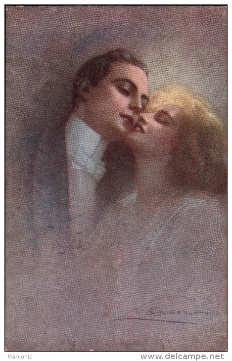 CPA - Couple Illustrée Par GUERINONI - Guerinoni