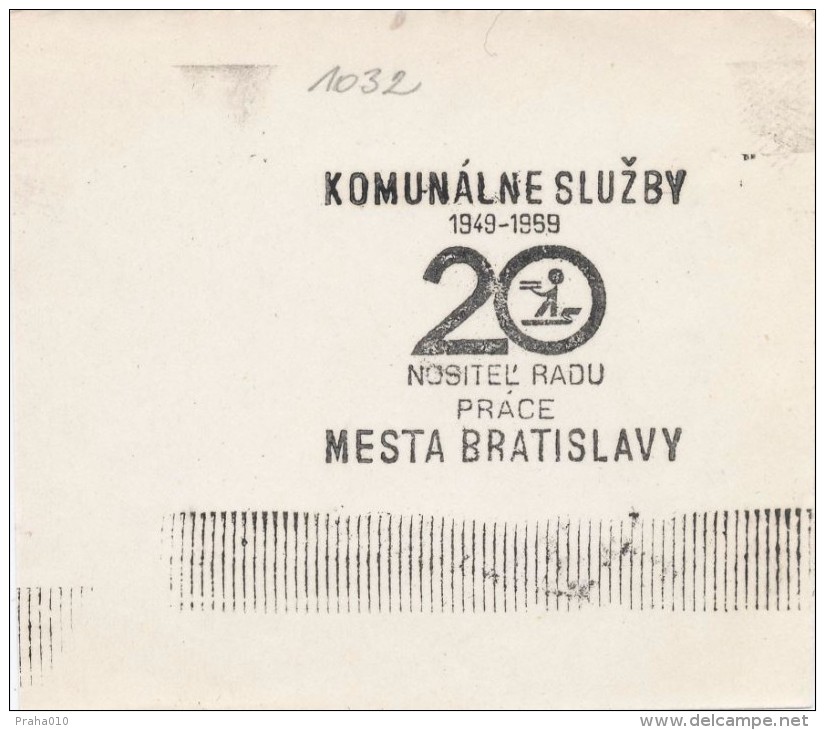 J2440 - Czechoslovakia (1945-79) Control Imprint Stamp Machine (R!): Municipal Services Bratislava City; 1949-1969; ... - Ensayos & Reimpresiones