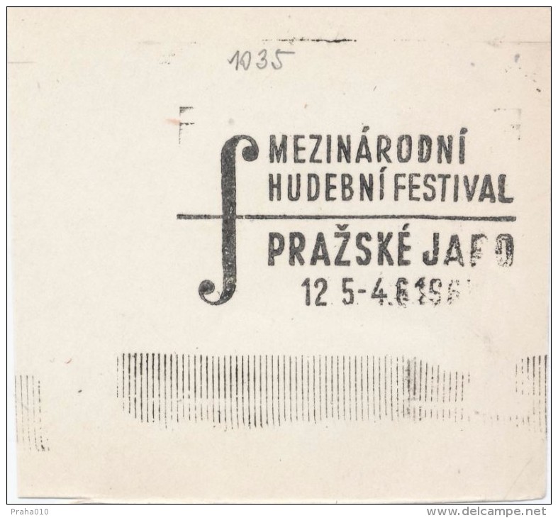 J2444 - Czechoslovakia (1945-79) Control Imprint Stamp Machine (R!): International Music Festival "Prague Spring" 1969 - Prove E Ristampe