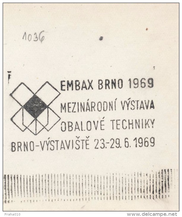 J2445 - Czechoslovakia (1945-79) Control Imprint Stamp Machine (R!): International Exhibition Packaging Technology (CZ) - Ensayos & Reimpresiones