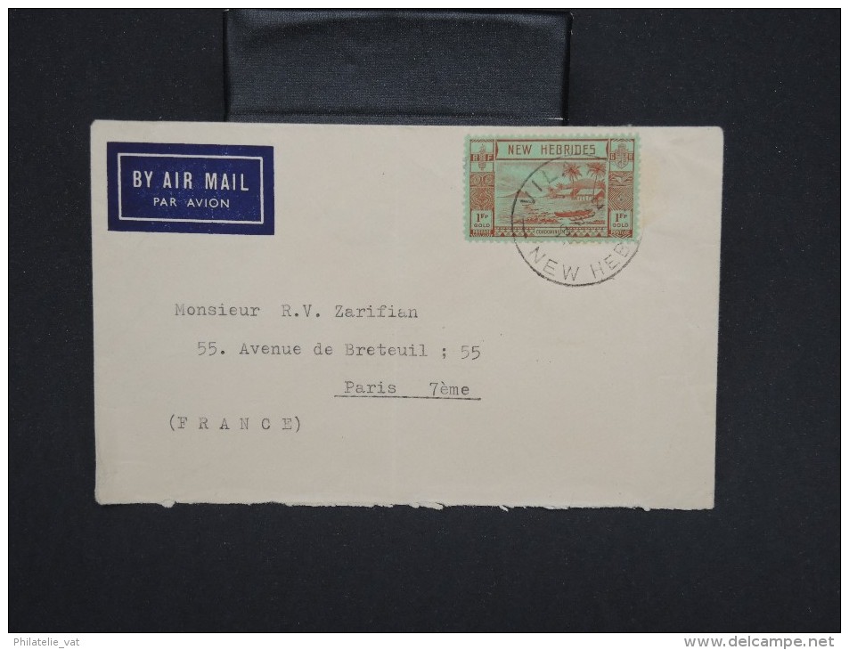 NOUVELLES-HEBRIDES- Enveloppe De Villa Pour Paris En 1952 à Voir P6780 - Briefe U. Dokumente