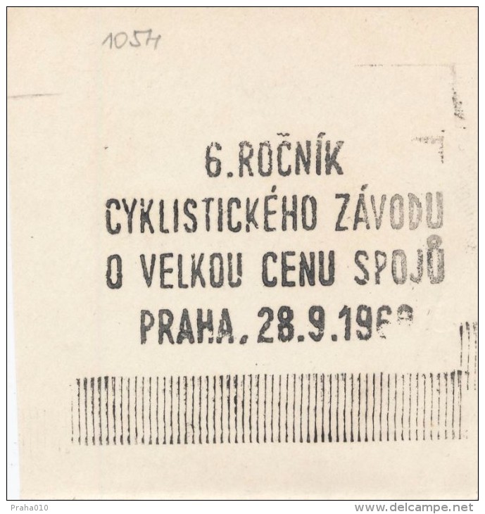 J2472 - Czechoslovakia (1945-79) Control Imprint Stamp Machine (R!): 6th Annual Cycling Race For The Grand Prize Of Tele - Proofs & Reprints