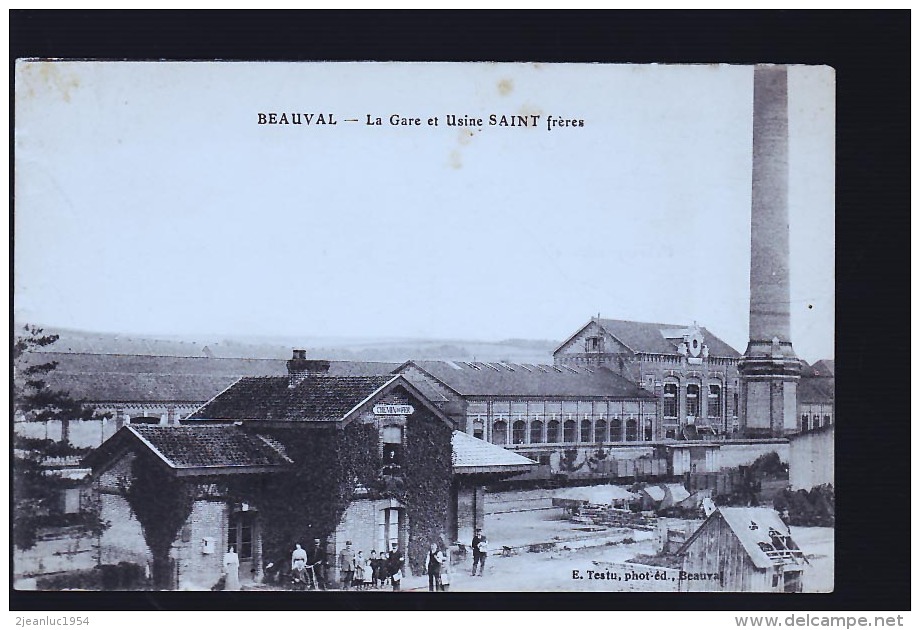 BEAUVAL GARE ET USINE SAINT FRERES - Beauval