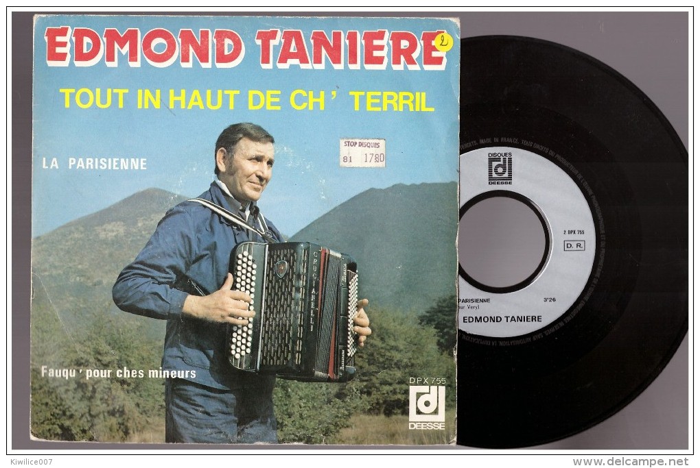 Edmond Taniere  Mine Mineur  La Parisienne Accordeon Fauq Pour Ches Patois Picard    Fouquières-lez-Lens - Comiques, Cabaret