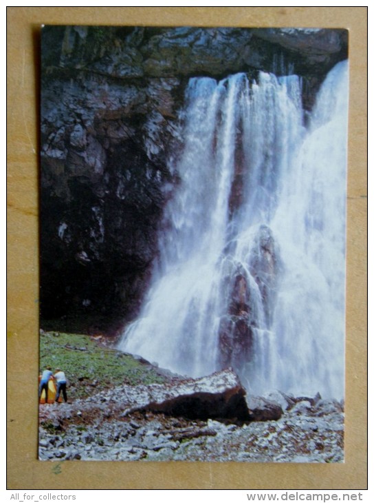 Postal Stationery Card From Ussr 1983 Georgia Abkhazia Waterfall - Georgia