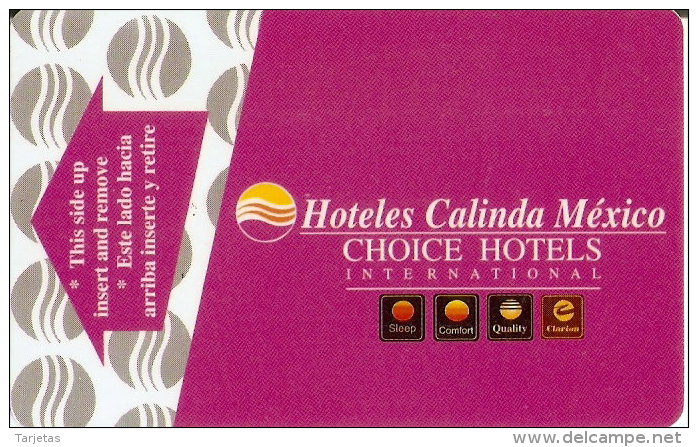 TARJETA DE HOTELES CALINDA (KEY CARD-LLAVE) MEXICO - Cartas De Hotels