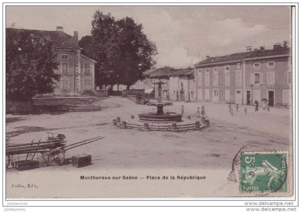 88 MONTHUREUX SUR SAONE VOSGES PLACE DE LA REPUBLIQUE CPA BON ETAT - Monthureux Sur Saone