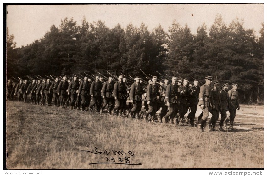 ! 1928 Fotokarte Senne , Sennelager, Soldaten, Militär Reichswehr, Photo, Militaria, MILITAIRE - Characters