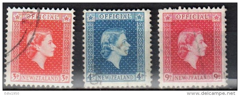 New Zealand 1954 - Postage Due - Mi. 82-84 - Used - Segnatasse