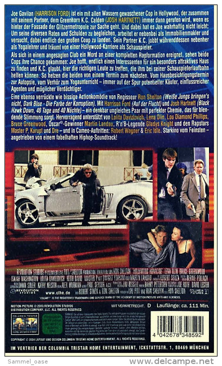 VHS Video-Kasette , Hollywood Cops , Mit Harrison Ford - Josh Hartnett , 2004 - Action, Aventure
