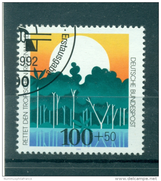 Allemagne -Germany 1992 - Michel N. 1615 - Sauver La Forêt Tropicale - Oblitérés