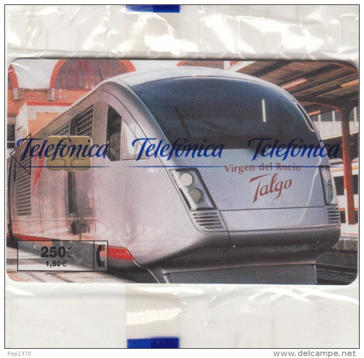 ESPAÑA 2001 - TARJETA TELEFONICA - TREN TALGO  - 250 PESETAS  (NUEVA Y PRECINTADA) - Emissions Privées