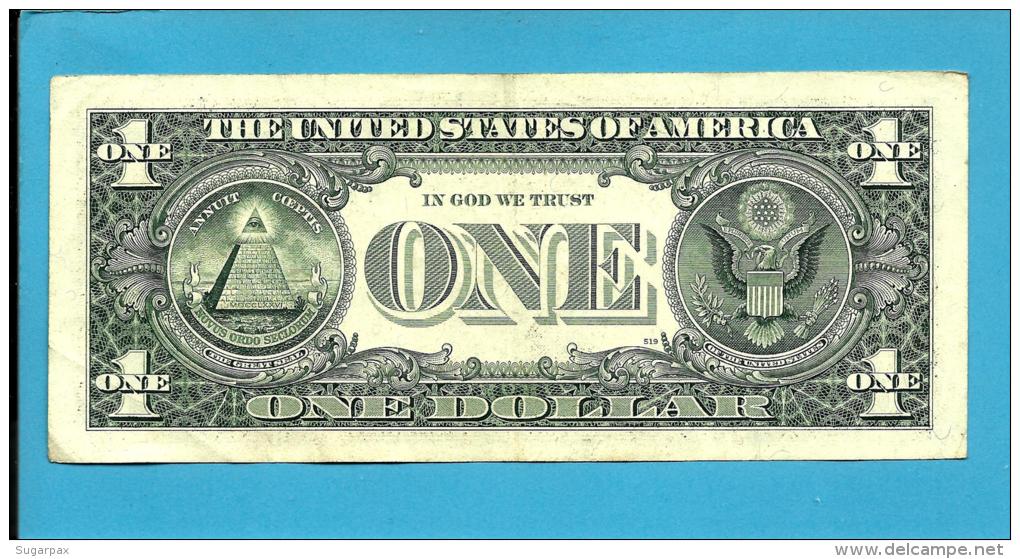 U. S. A. - 1 DOLLAR - 1995 - Pick 496a - NEW YORK - 2 Scans - Billetes De La Reserva Federal (1928-...)
