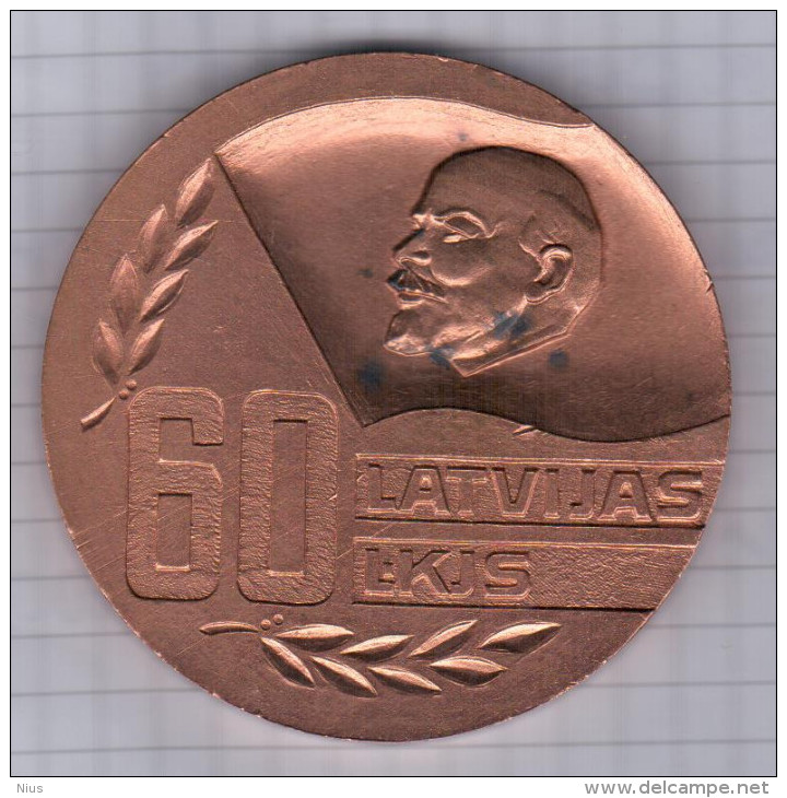 Latvia USSR 1979 60th Anniv Of Latvian Lenin Communist Youth Union Medal - Non Classés