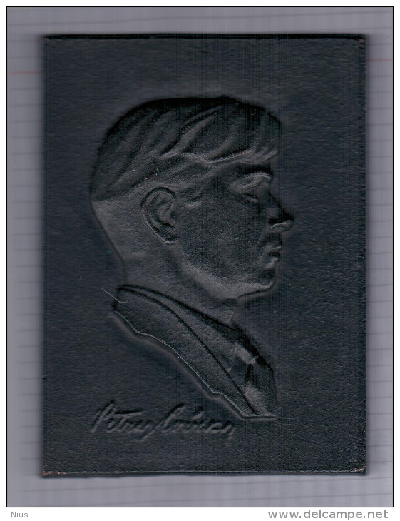 Lithuania USSR Petras Cvirka, Soviet Writer, Medal - Non Classés