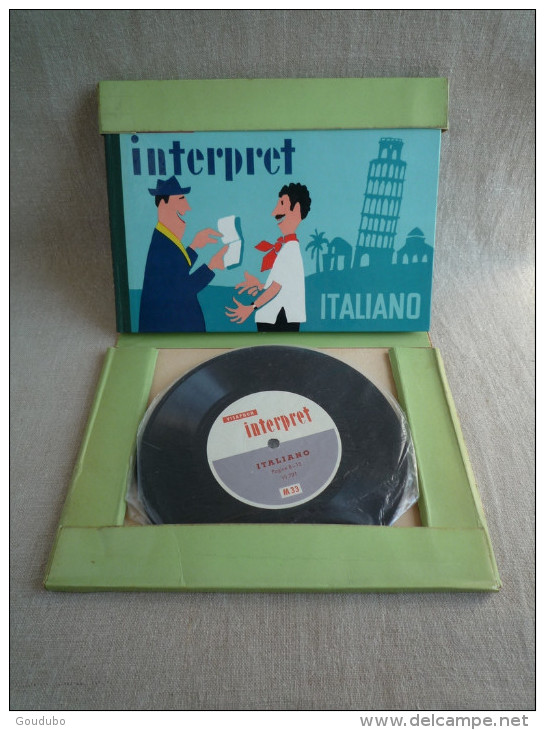 Guide Interprète VISAPHONE Italien Italiano éditions Witte 1956 Belles Illustrations De J.Neumeister. 19 Photos - Andere Audioboeken