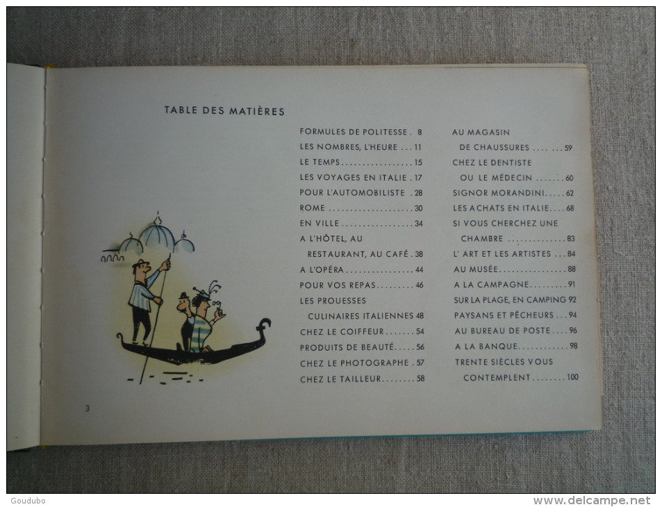 Guide Interprète VISAPHONE Italien Italiano éditions Witte 1956 Belles Illustrations De J.Neumeister. 19 Photos - Altri Libri Parlati