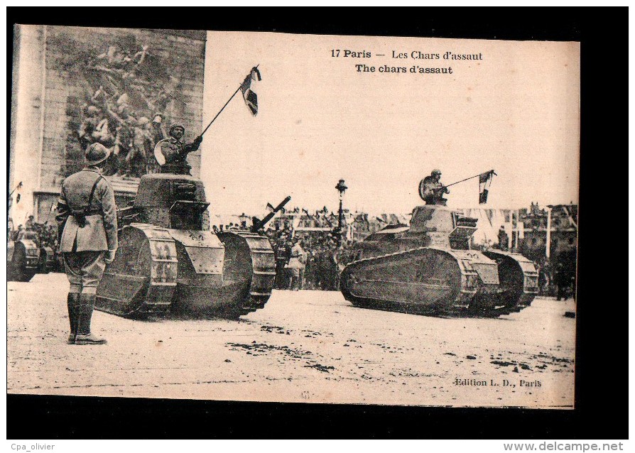 MIL Guerre 1914-18, Chars D'Assaut, Char, Tank, RCC, Ed LD 17, 191? - Guerra 1914-18