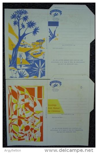 MALAWI AIR LETTERS 1960s STATIONERY CHRISTMAS - Malawi (1964-...)