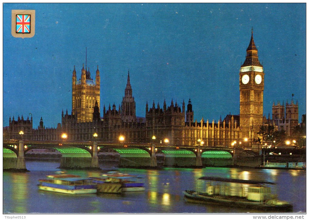 ANGLETERRE. Carte Postale Ayant Circulé. Londres. - Houses Of Parliament