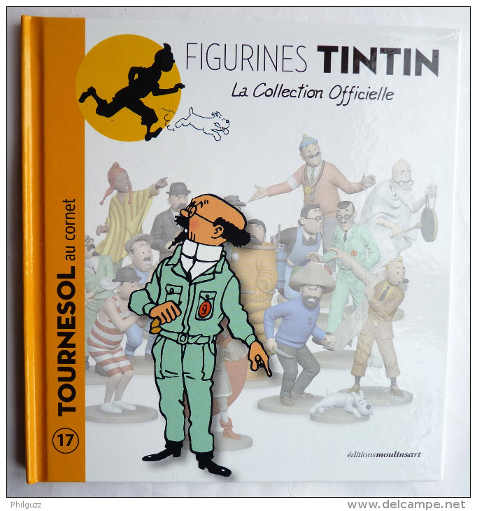 Livre FIGURINES TINTIN - Moulinsart TF1 - N°17  - TOURNESOL AU CORNET LUNE - Tintin