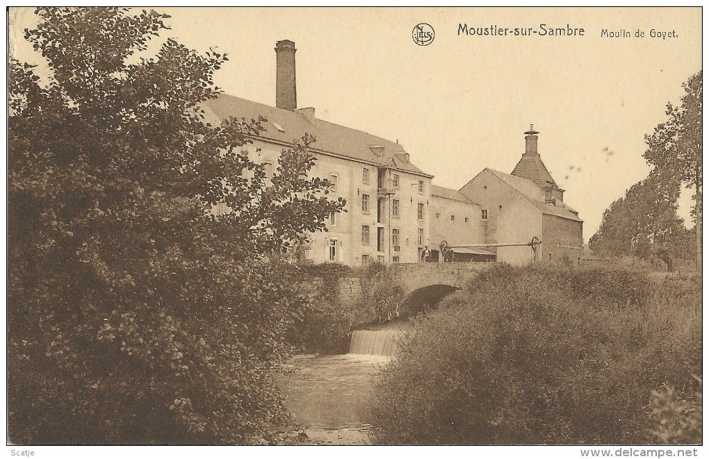 Moustier-sur-Sambre   Moulin De Goyet ;  1923  FOSSE  Naar  Rotterdam - Jemeppe-sur-Sambre