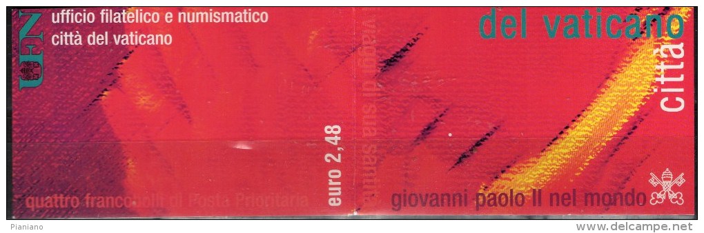 PIA . VAT - 2002 : I Viaggi  Del  Papa  Nel  Mondo Nel 2001 : Libretto - Carnet - Booklet - (SAS L  9) - Libretti