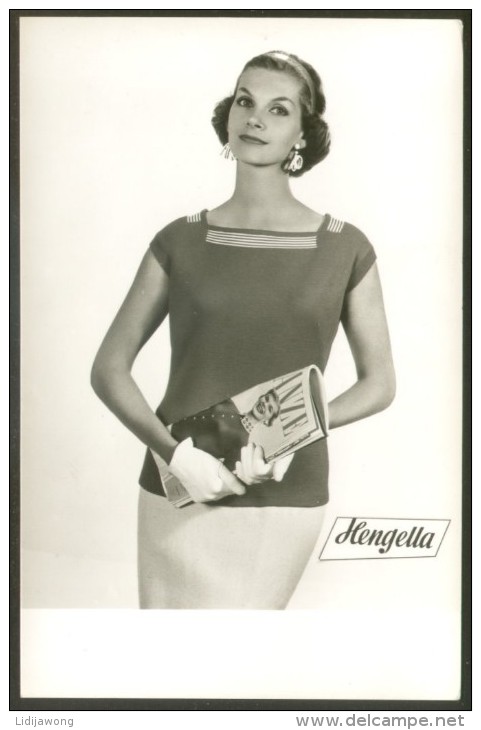 AALEN Württemberg HENGELLA Clothing Products FASHION 60´s ADVERT WERBUNG PHOTO (rppc) 14 X 9 Cm PIN-UP Model - Aalen