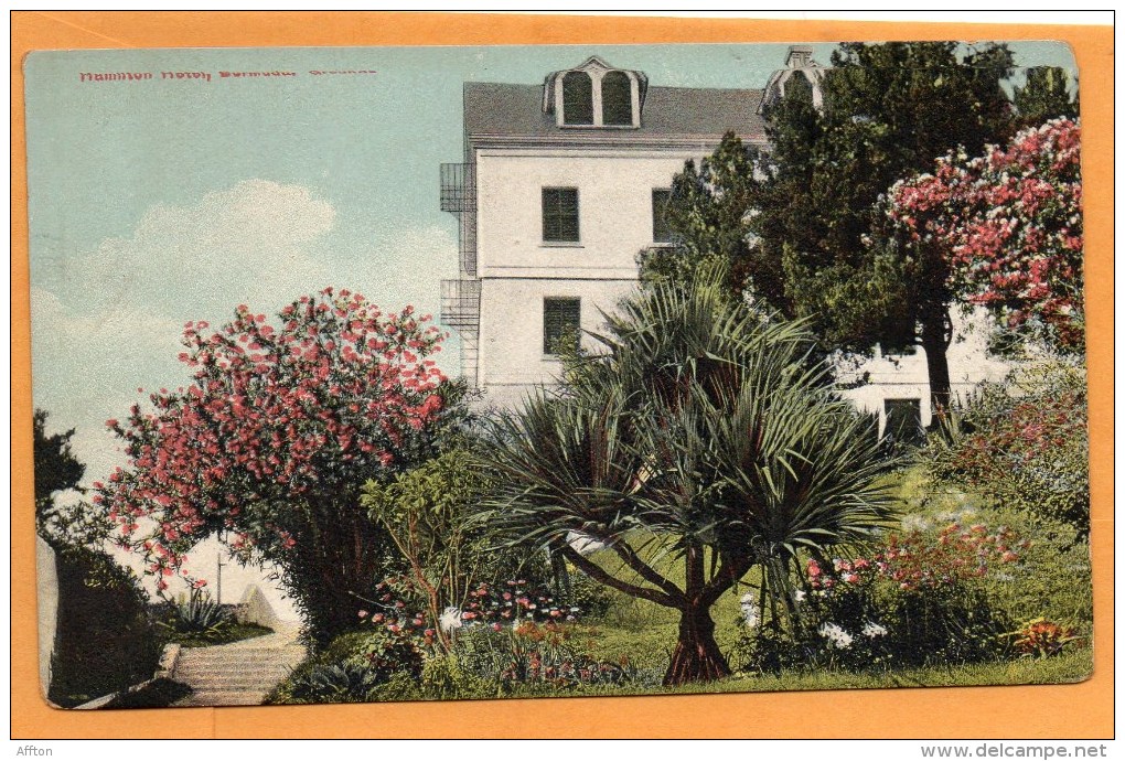 Hamilton Hotel Bermuda 1905 Postcard - Bermudes