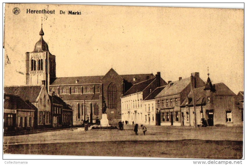 3  CP   Herenthout        Markt Merkt         Kasteel Van Herlaer - Herenthout