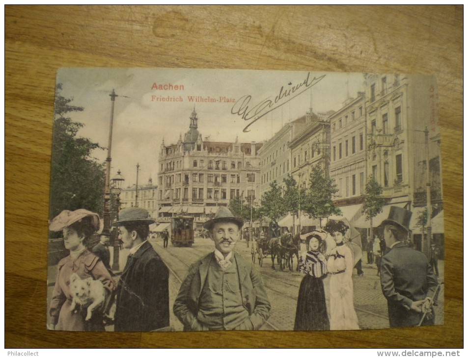 Aachen // Fried.Wilhelm Platz   // 1904 Momentaufnahmen Serie Selten - Aachen