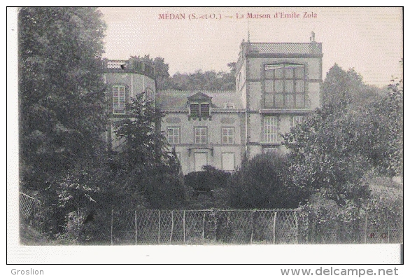MEDAN (S ETO) LA MAISON D'EMILE ZOLA  1905 - Medan