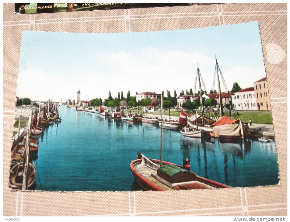 RIMINI IL PORTO CANALE CON IL FARO 1954 COLORI   VG                    Qui Entrate!!! - Rimini