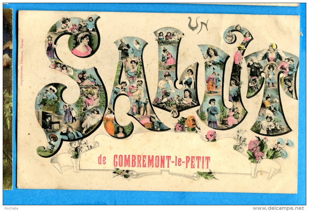 Madd048, Un Salut De Combremont - Le - Petit, Circulée 1907 Cachet Froideville Et Combremont Le Petit - Combremont-le-Petit