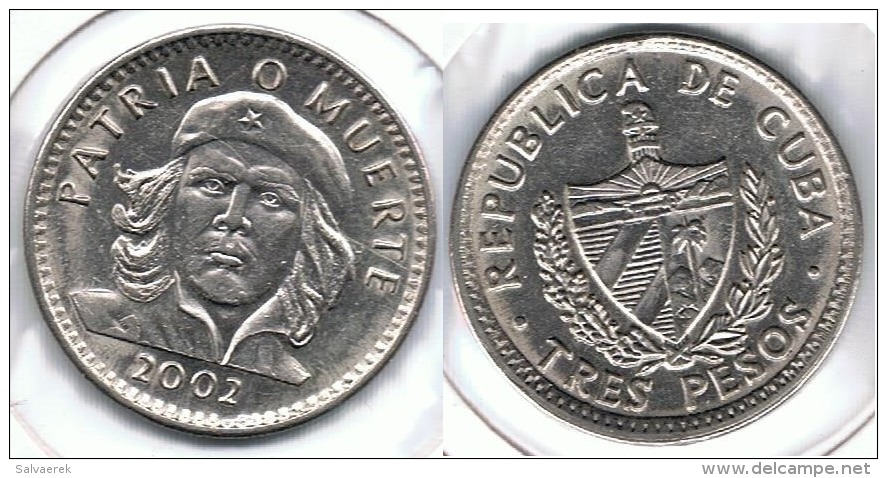 CUBA 3 PESOS ERNESTO CHE GUEVARA 2002 - Cuba