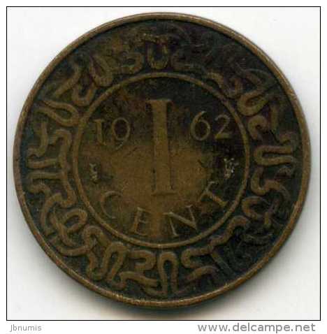 Surinam Suriname 1 Cent 1962 KM 11 - Surinam 1975 - ...