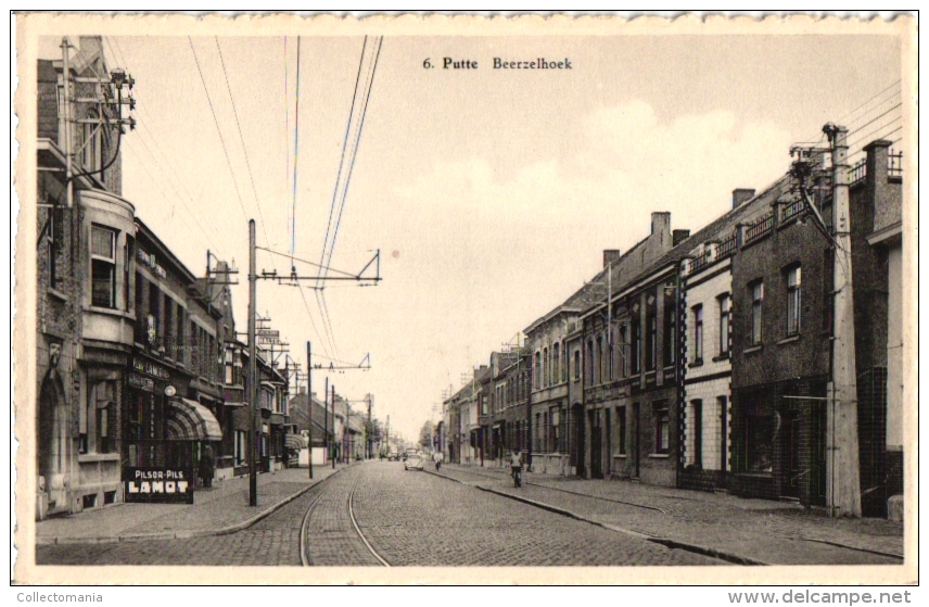 6 CP Putte Dorp Bakker  Beerzelhoek  Markt   Steenweg op Beerzel Café De Wildeman Landbouwschool  Statiestr