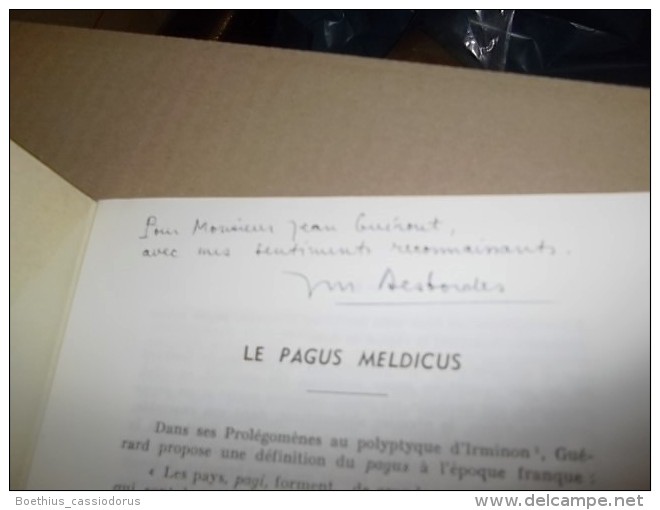 Meaux : LE PAGUS MELDICUS 1965 JM DESBORDES (plaquette Envoyée Par JM Desbordes à Jean Guérout Historien, Archéologue... - Ile-de-France