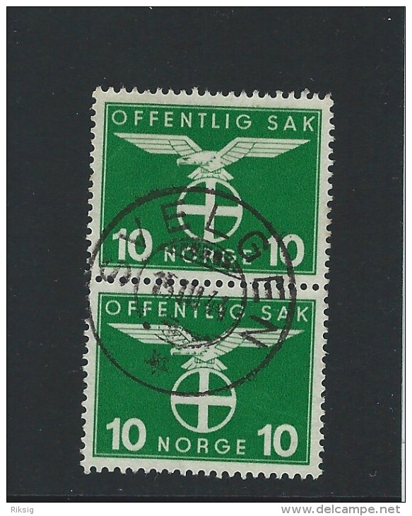 Norgeskatalogen T 50. Postmark: Svelgen.  T-10 - Service