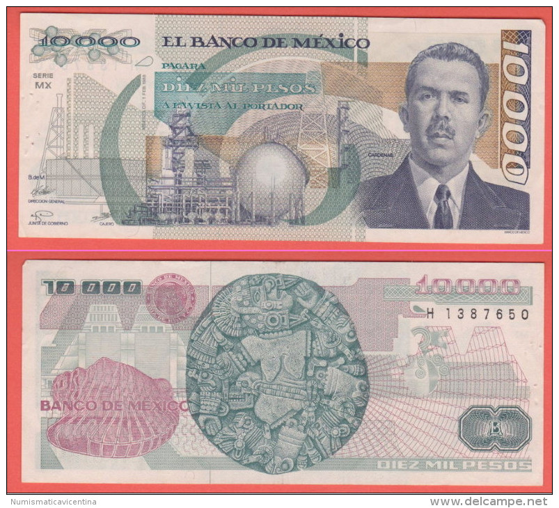 Messico 10000 Pesos 1988 Serie MX - Messico
