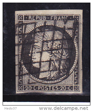 France N°3 - Oblitéré - TB - 1849-1850 Cérès