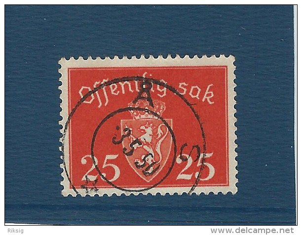 Norgeskatalogen T 61  Postmark: Ås.     T-2 - Oficiales