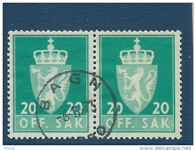 Norgeskatalogen T 78  Postmark:  Bagn   T-8 - Oficiales