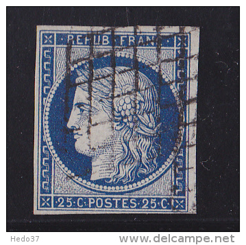 France N°4a Bleu Foncé - Oblitéré - TB - 1849-1850 Cérès