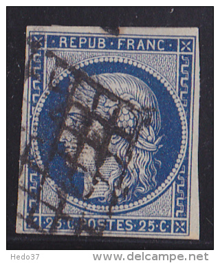 France N°4a Bleu Foncé - Oblitéré - TB - 1849-1850 Ceres