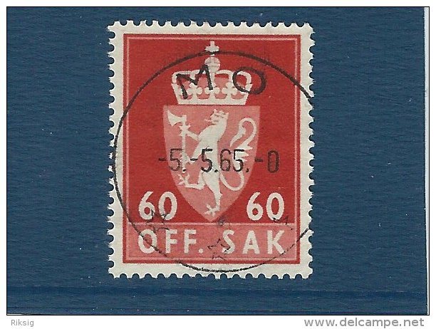Norgeskatalogen T 89   Postmark:  Mo.   T-24 - Oficiales