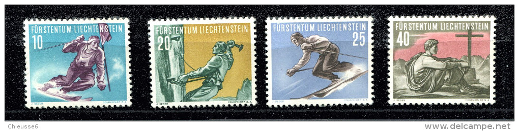 Liechtenstein**  N°  296 à 299 -  Série Sportive - Neufs