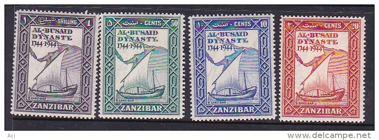 Zanzibar 1944 Al-Busaid Dynasty Bicentenary Mint Hinged - Zanzibar (...-1963)