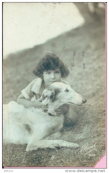 Girl With Dog, Beograd, 1927., Kingdom Of Serbs, Croats And Slovenes, Postcard - Sonstige & Ohne Zuordnung