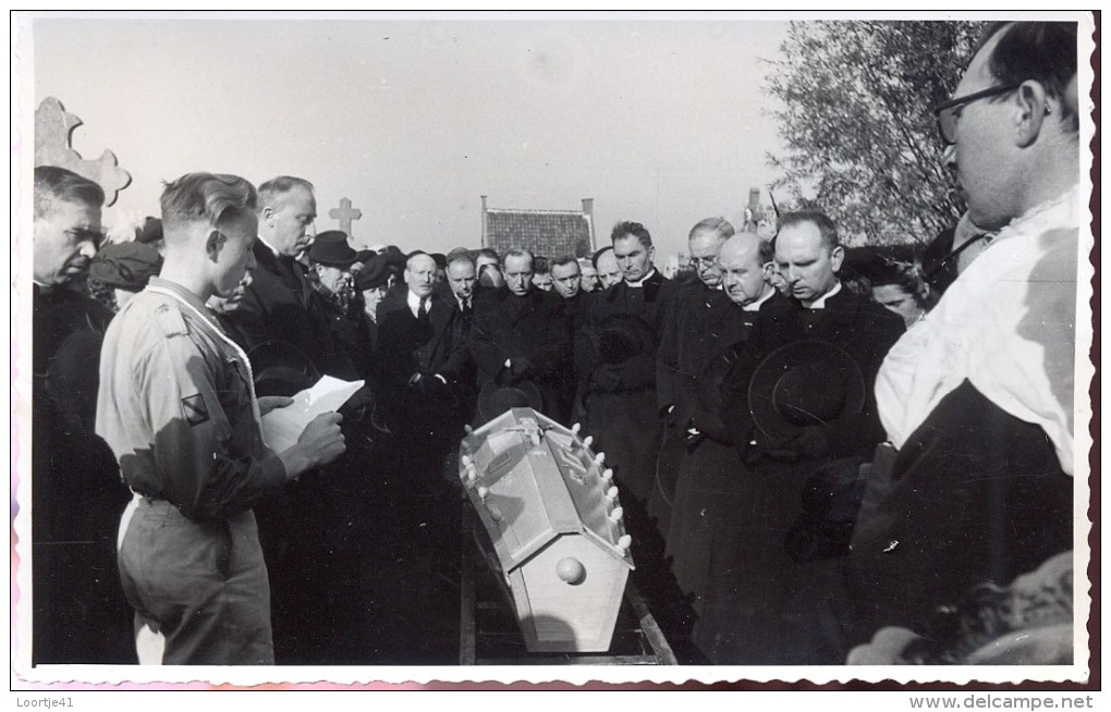 Fotokaart  Begrafenis - Photo Enterrement - Omer De Bruyne - Fotograaf Malfliet Sint Niklaas - Autres & Non Classés